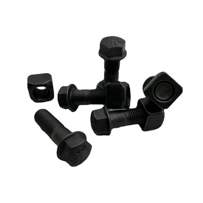 Customization Excavator Track Bolts Grade 8 Flat Head Plow Bolts